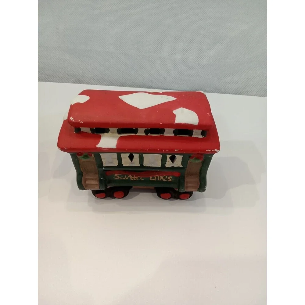 Christmas Holiday Ceramic Train 3 Piece 14